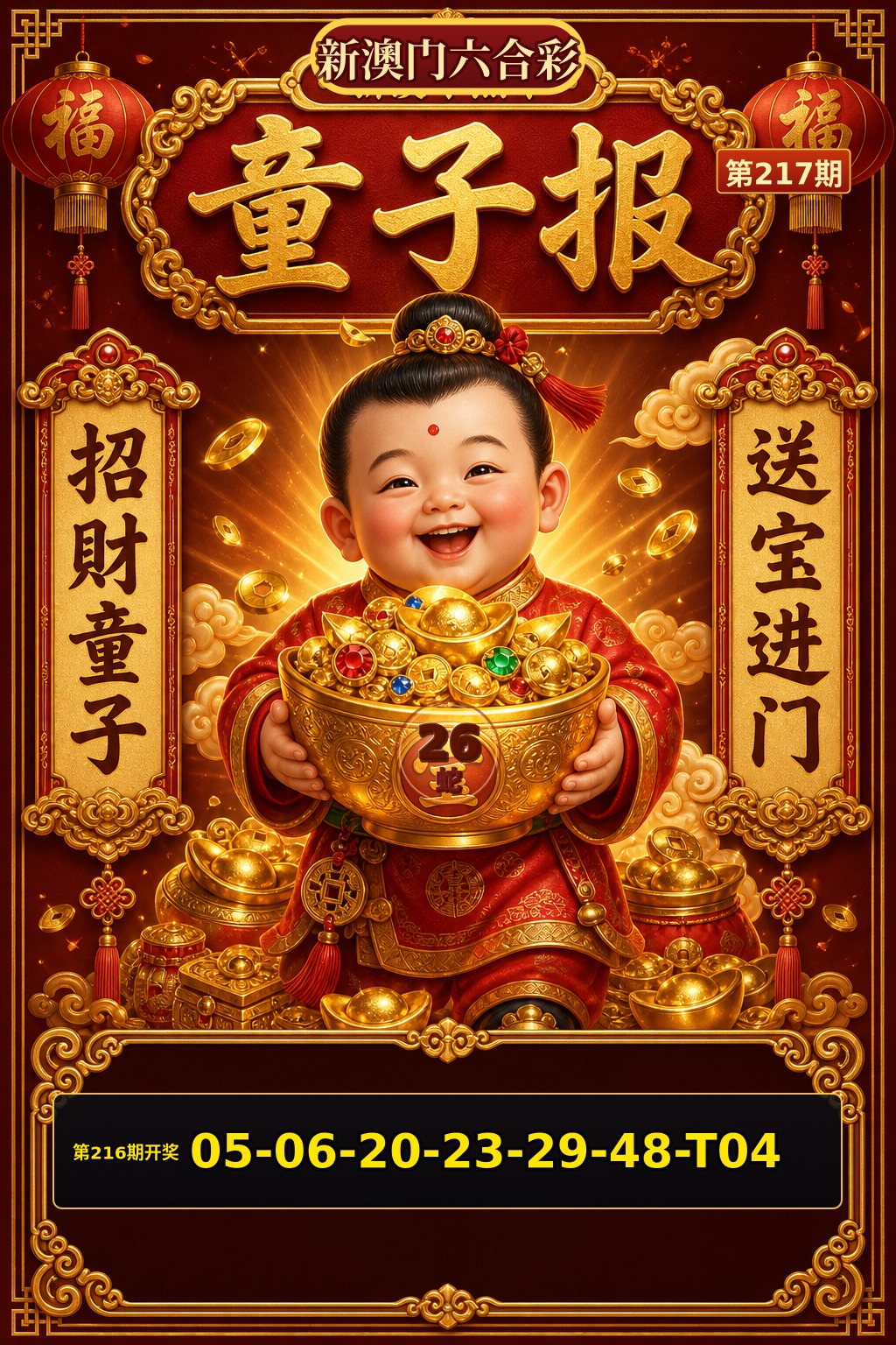 招财童子 第206期